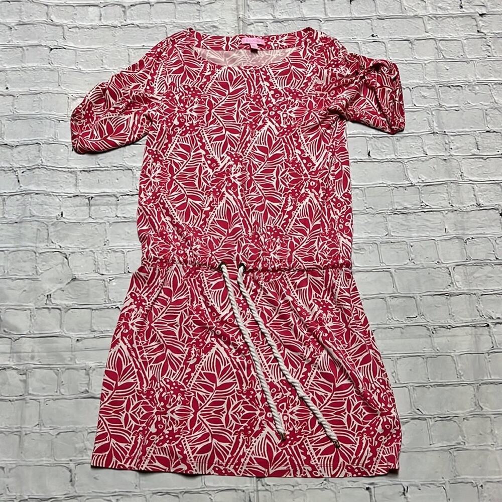 Lilly Pulitzer Pink and White Floral Mini Dress